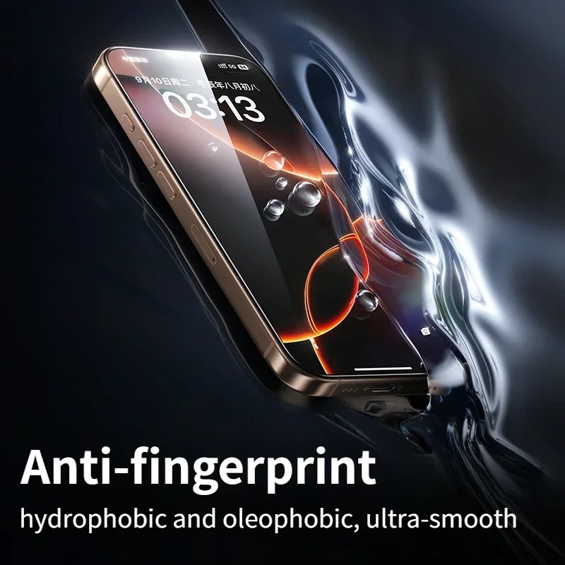 SmartDevil 1/2 قطعة واقي شاشة بدون حدود لهاتف iPhone 16 pro Max 16 15 pro Max 15 plus HD زجاج مقسى شفاف للخصوصية