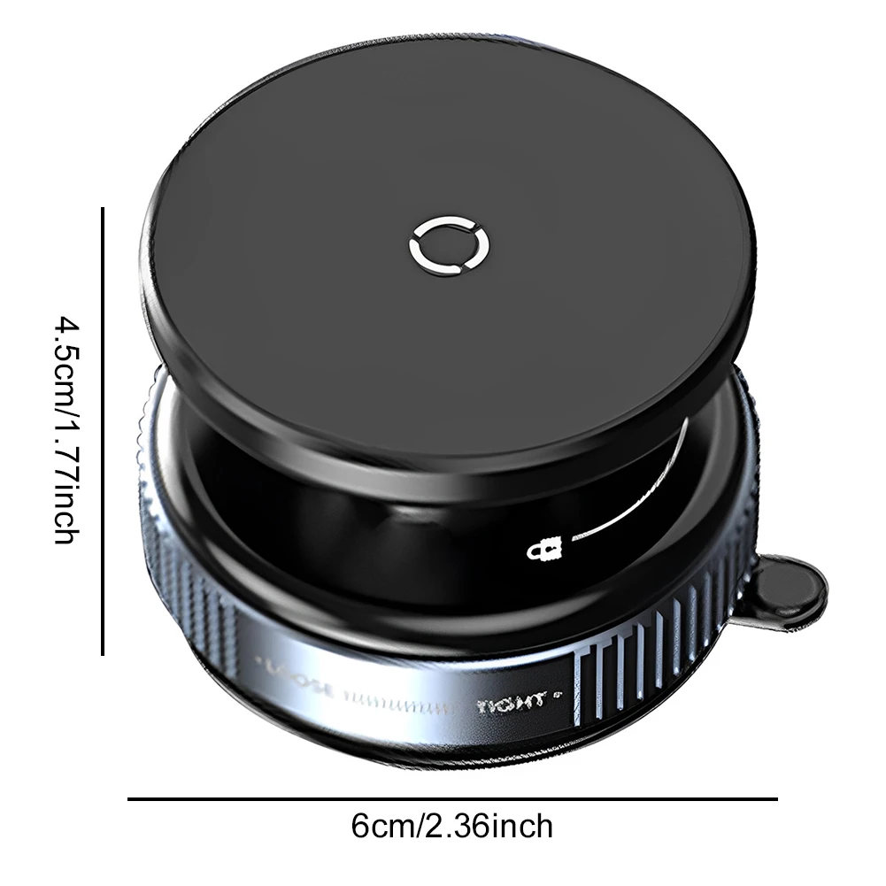 ที่วางโทรศัพท์ในรถยนต์ถ้วยดูดแม่เหล็กสูญญากาศ 360 °   ขายึดขาตั้งระบบนําทางแบบหมุนได้ที่วางแม่เหล็กในรถยนต์สําหรับ Magsafe สําหรับ iPhone