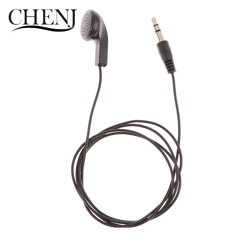 1Pc Earpiece 3.5mm Plug Single Side Headset Headphone Dual Channel Earphone for Laptop PC Headset