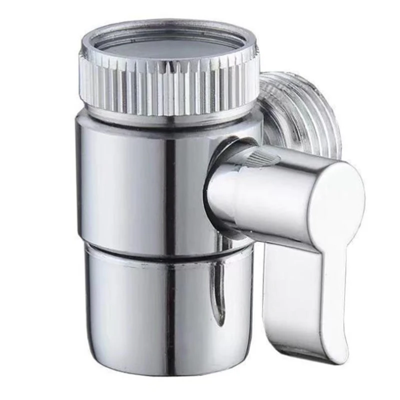 1 buah Splitter wastafel dapur katup didiverkonektor keran air untuk Toilet Bidet Shower Kichen aksesoris Switch adaptor keran