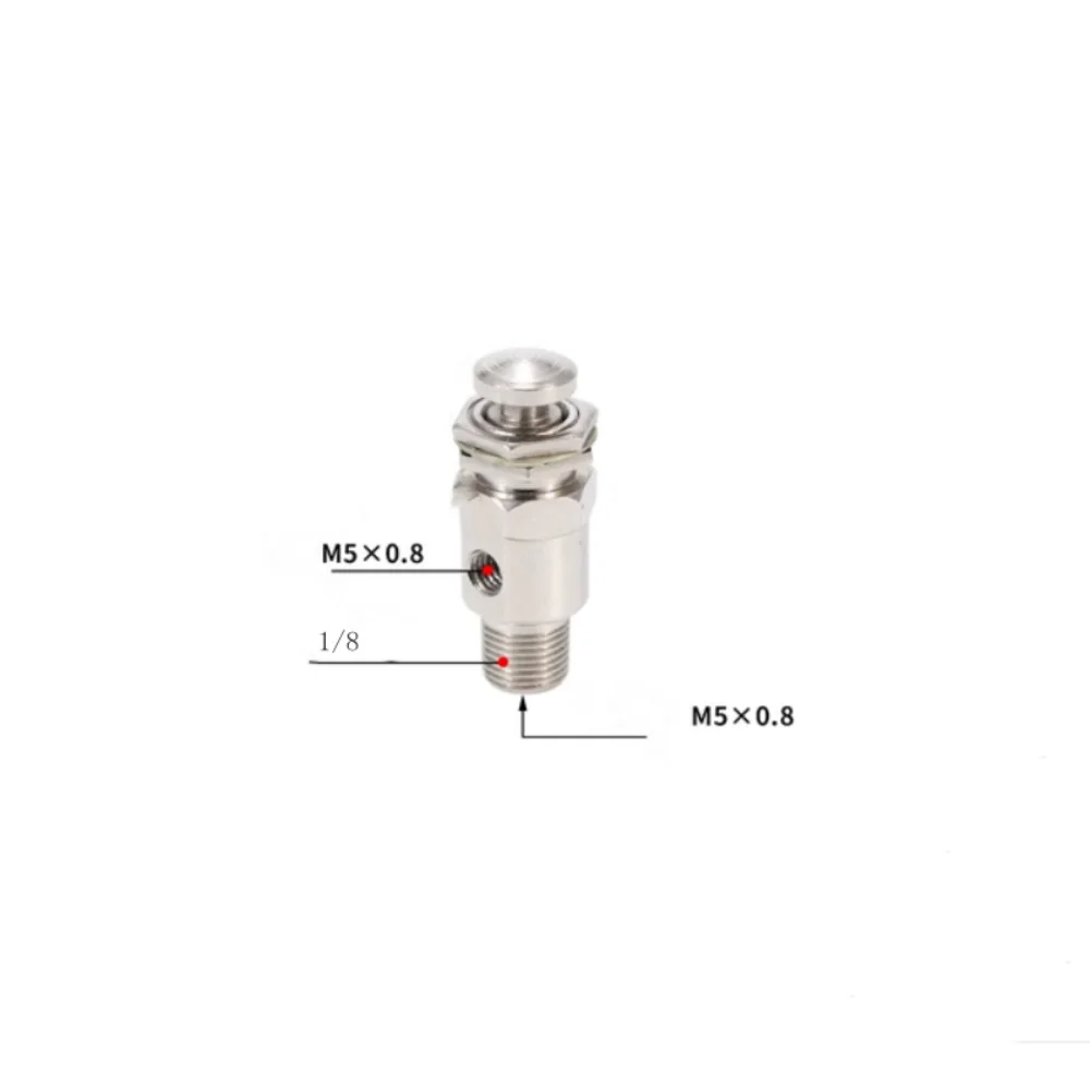 TAC-3P valvola meccanica pneumatica pneumatica valvola di scarico 2 posizioni 3 vie M5 femmina 1/8 \