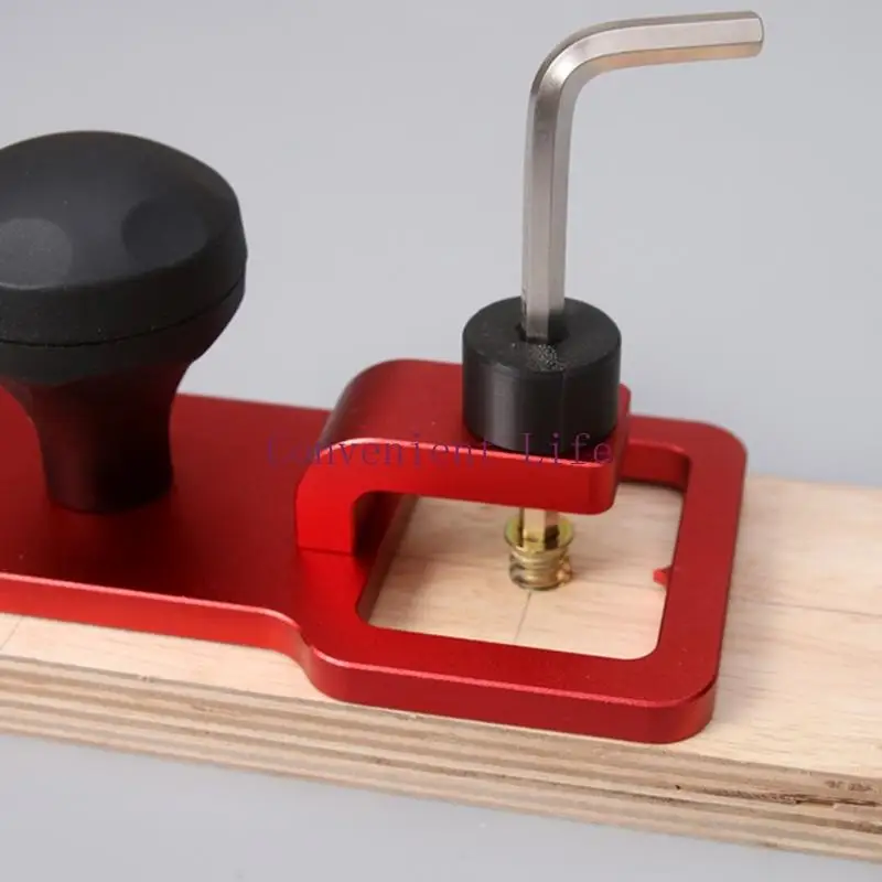 L1EE المهنة صياغة الأدوات الخشبية لكمة سطح المكتب أداة قطع سطح المكتب التي تتميز بمقبض مريح وبناء معدني #4