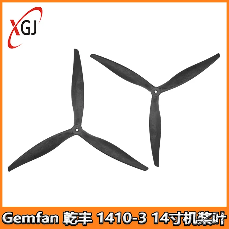 Gemfan Qianfeng 1410-3 three-leaf glass fiber nylon propeller 14-inch large crossing machine propeller FPV