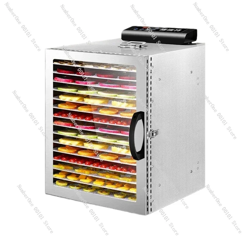 16 Layer Dehydrator Food Dryer  fruit dryer fruit tea vegetable pet meat soy bean food dehydration air dryer commercial