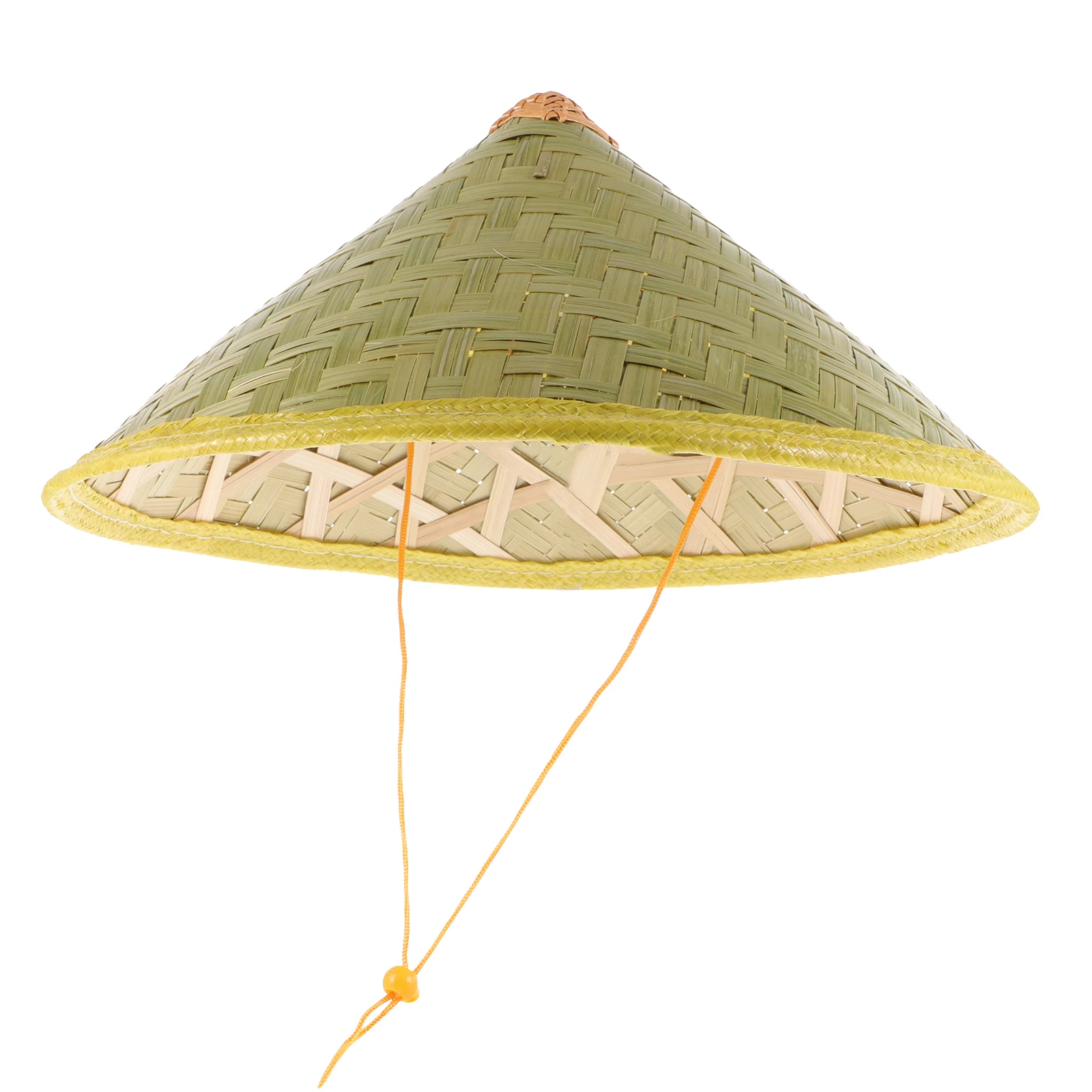 

1pcs Bamboo Woven Hat 36CM Diameter Durable Smooth Chinese Style Sun Hat for Fishing Camping Travel Stage Performance