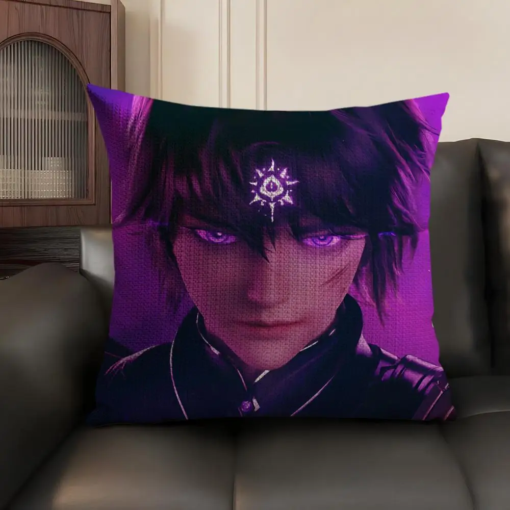 الإلهي ختم العرش كيس وسادة الكتان الطبيعي النسيج العضوي على الوجهين الطباعة أريكة ديكور المنزل هدية غطاء الوسادة #4