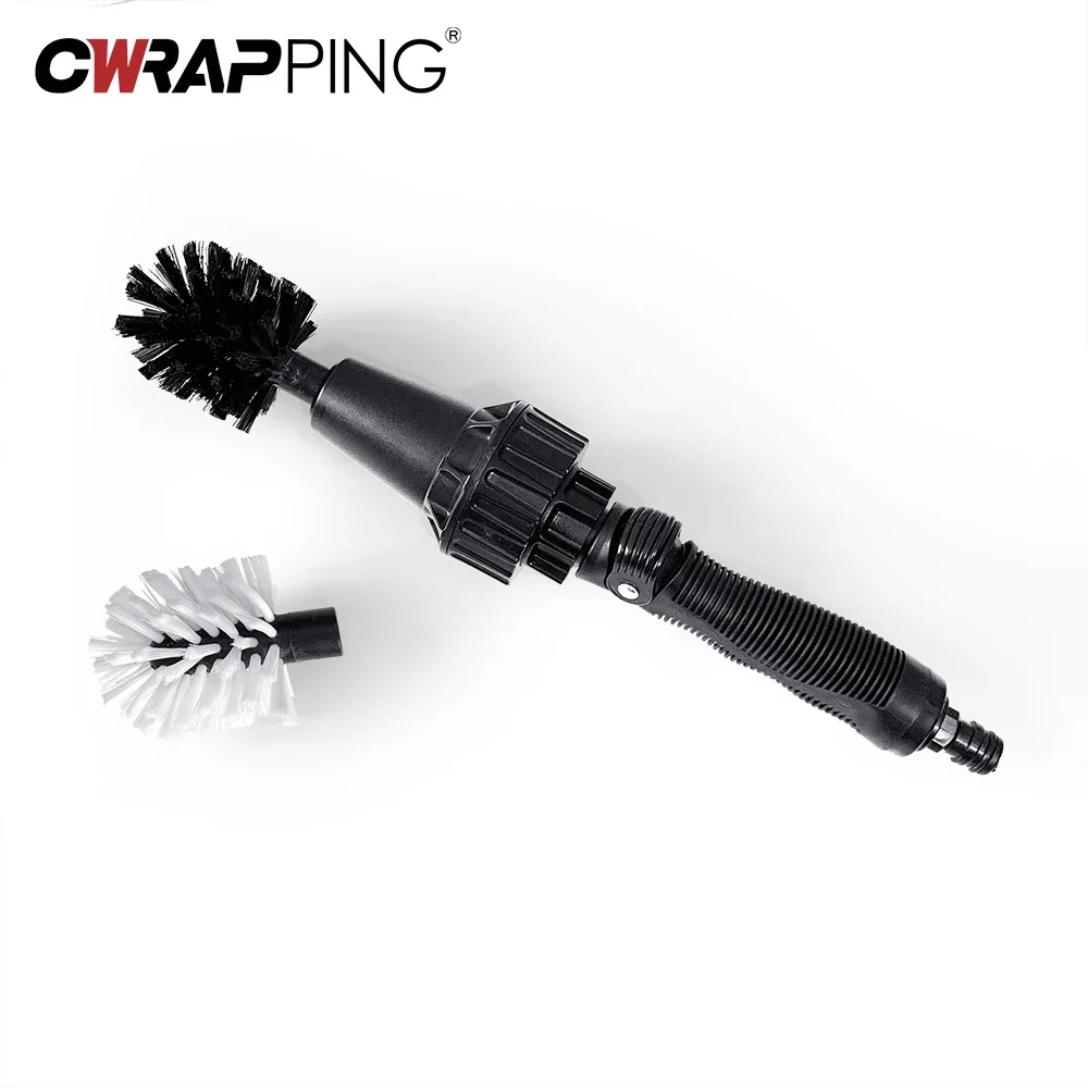 

Car Wash Equipment Rotary Washer Washing Brush Water Driven Rotary Cleaning Brush Car Wheel Brushes Hand-held Auto Cleaning Tool