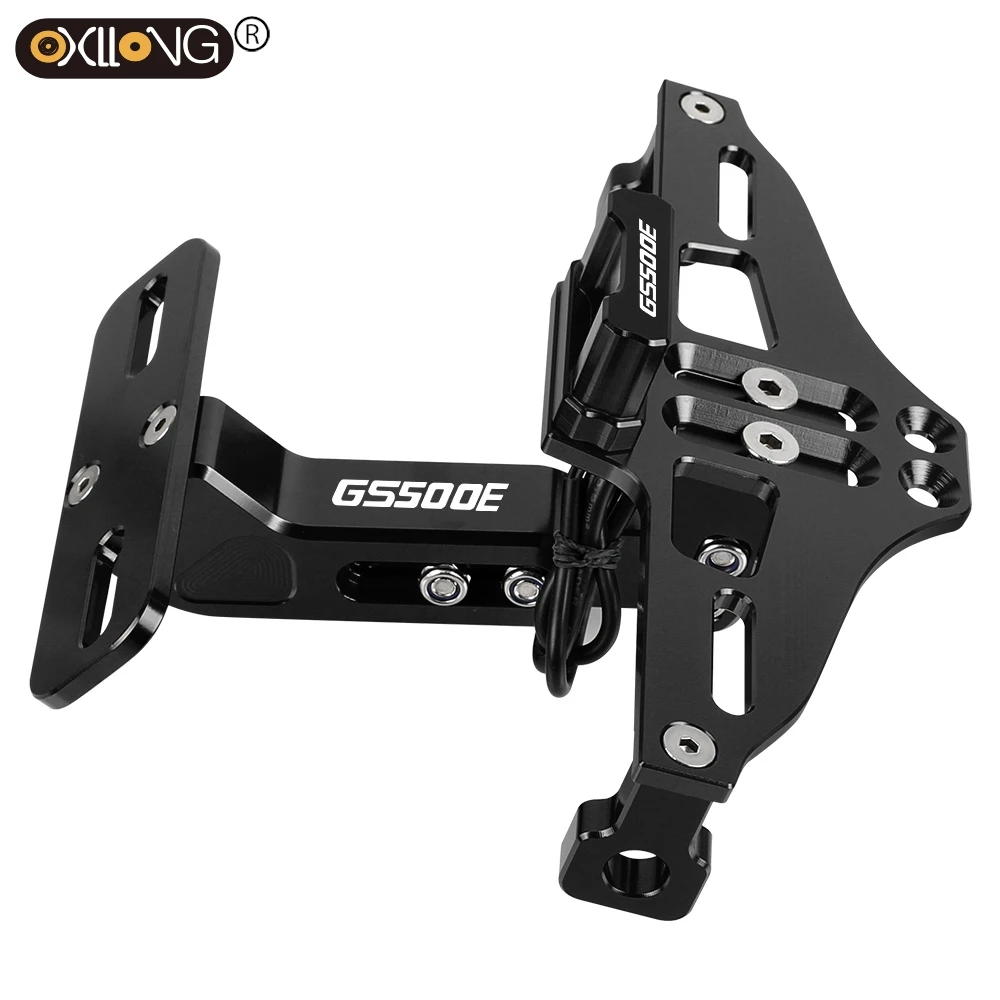 Motorcycle License Number Plate Holder LED Turn Signal Lights Accessories Parts For SUZUKI GS500E GS500 E GS 500 E #6