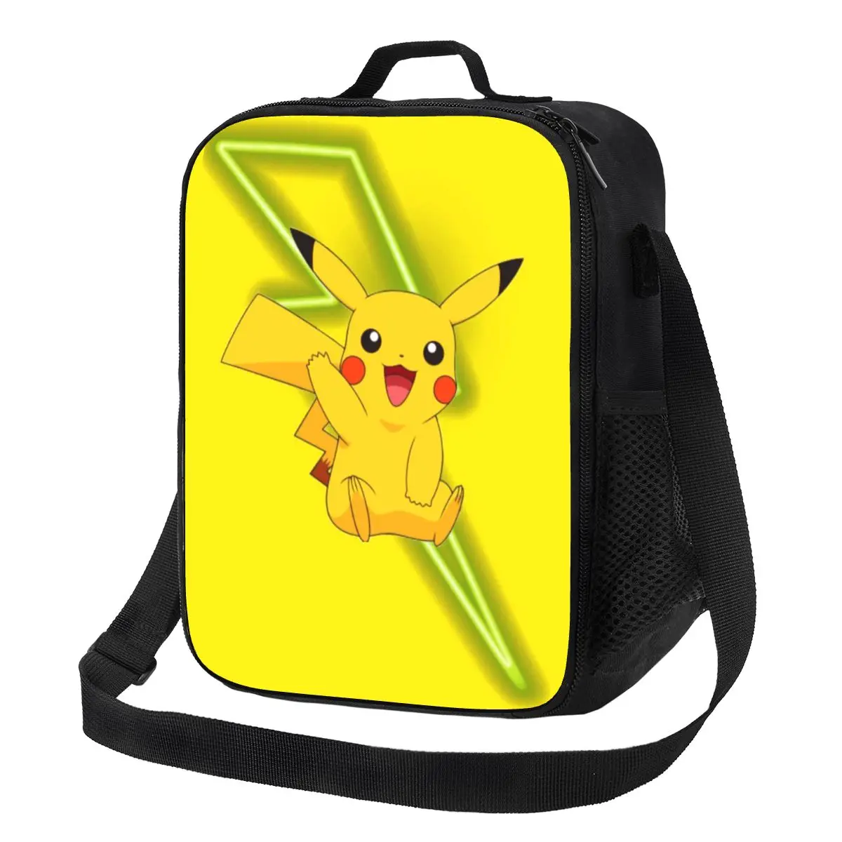 

Custom Bikachus Cartoon Insulated Lunch Bag for Work School Leakproof Cooler Thermal Lunch Box Women Children