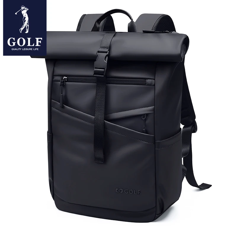 GOLF Men Backpack Expandable Man Business Backpack with Laptop iPad Compartment Waterproof 15 6 inch Black Stylish Back Pack Bag