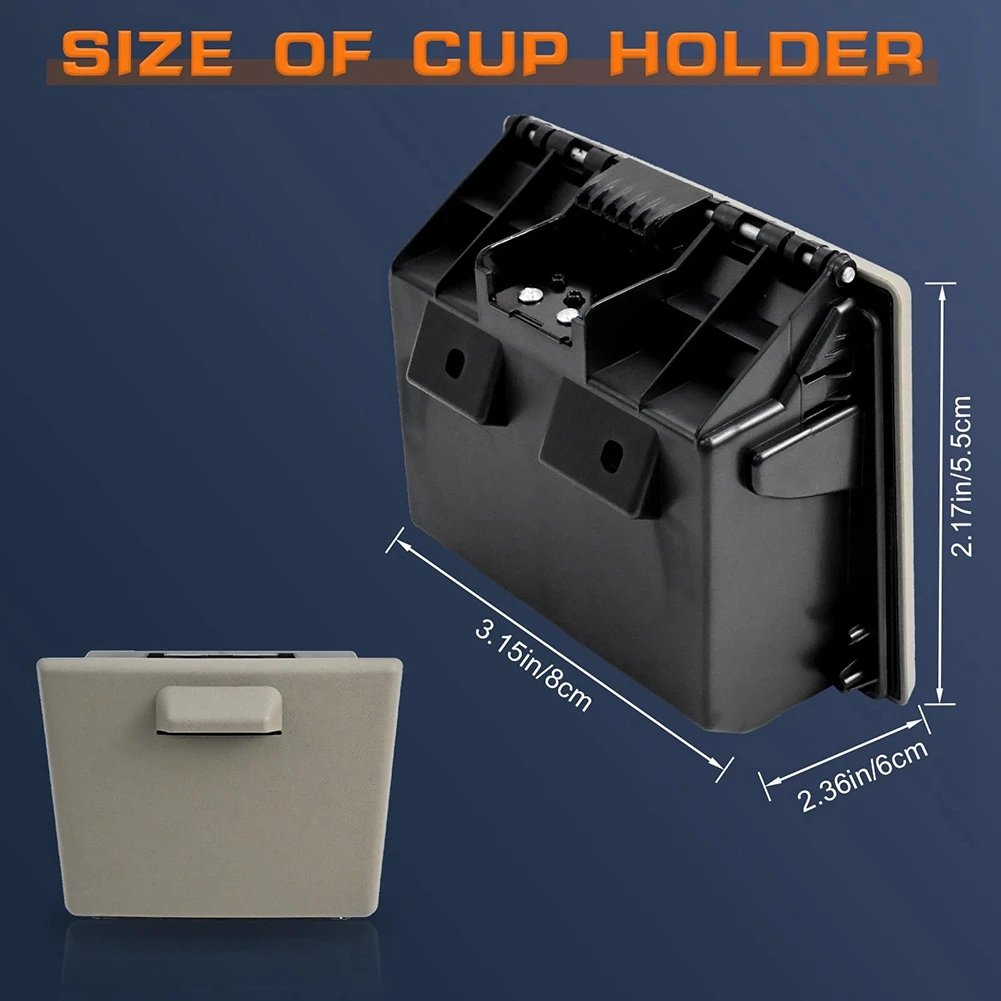 NEW HOT in Stock-Cup Holder For Ford Super Duty F250 F350 F450 F550 2008-2016 In-Dash Design Khaki Color Part Number