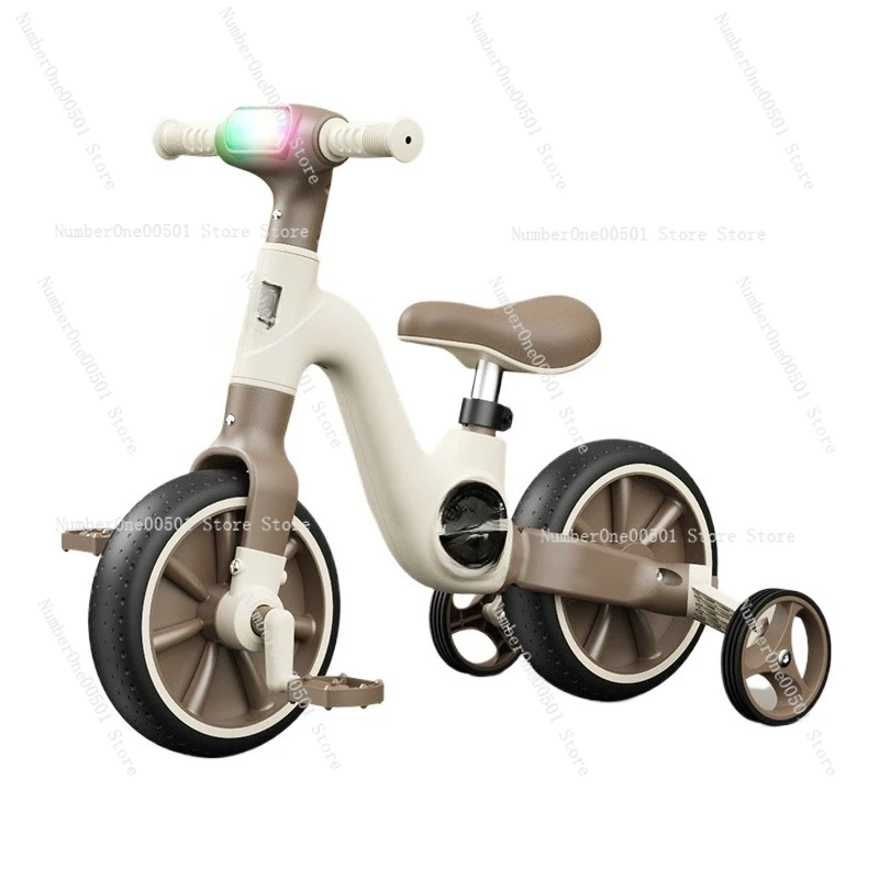

3-in-1 Toddler Balance Bike for 1-3 Year Old Anti-Tip Trike with Adjustable Seat, Baby Walker & First Bike Boys Girls