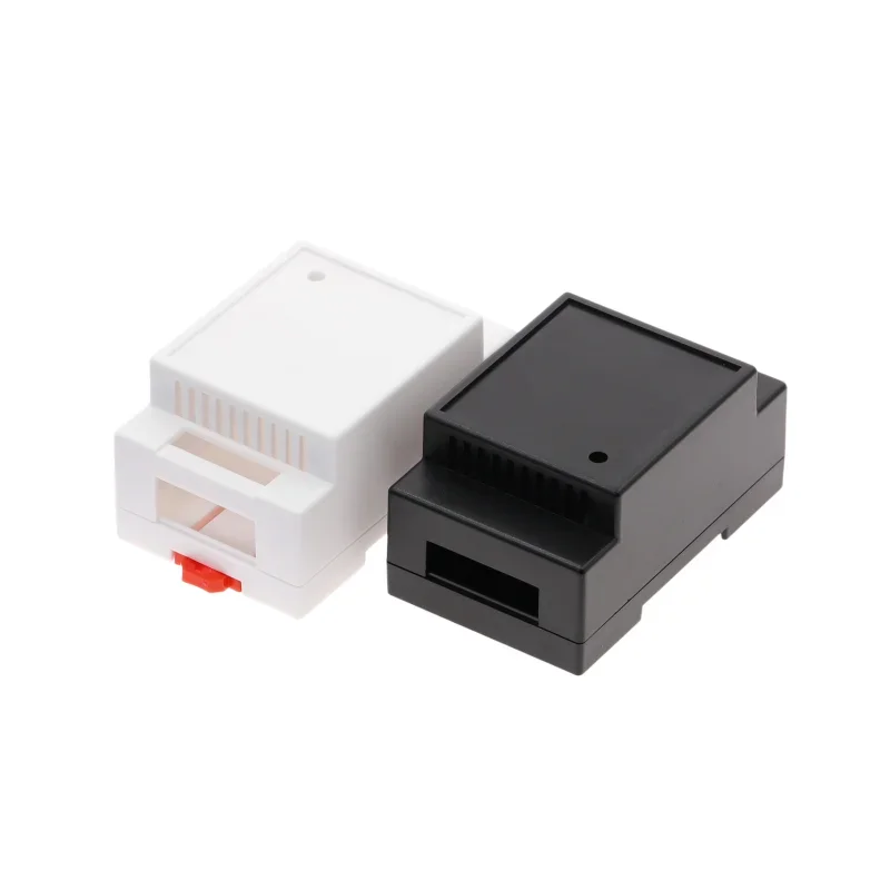 Chassis Case Instrument Enclosure Rail PLC Electrical Enclosure 4-05 88x55x44mm 35-Rail Plastic Junction Box