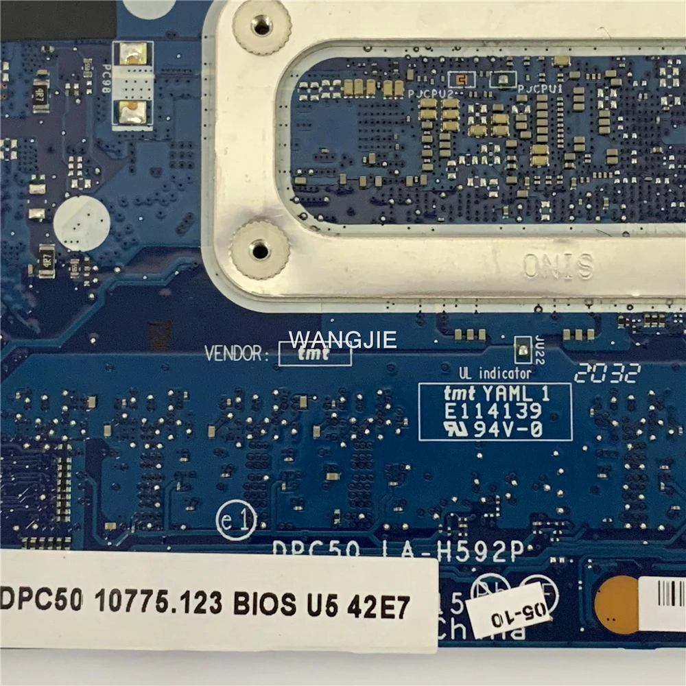 ل HP Chromebook 15-DE 15T-DE الكمبيوتر المحمول LA-H592P SRESH 4417U 4GBRAM 32G-eMMC L75889-001 اللوحة الأم للكمبيوتر المحمول 100% العمل