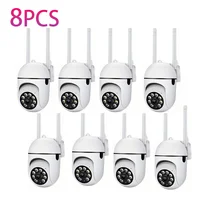 Cámara de vigilancia nocturna a Color CCTV IP Wifi 2,4G con seguimiento humanoide seguridad del hogar al aire libre sin aplicación alarma de luz