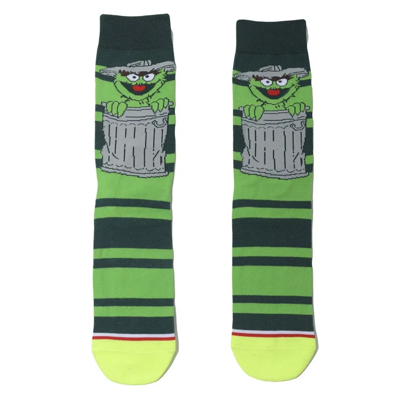 Street Socks Rote Elmo Blaue Cookie Guy Gelbe Big Bird Cosplay Baumwoll-Personalitätssocken Trendige Strümpfe Stricksocken Weihnachten – Detail 9