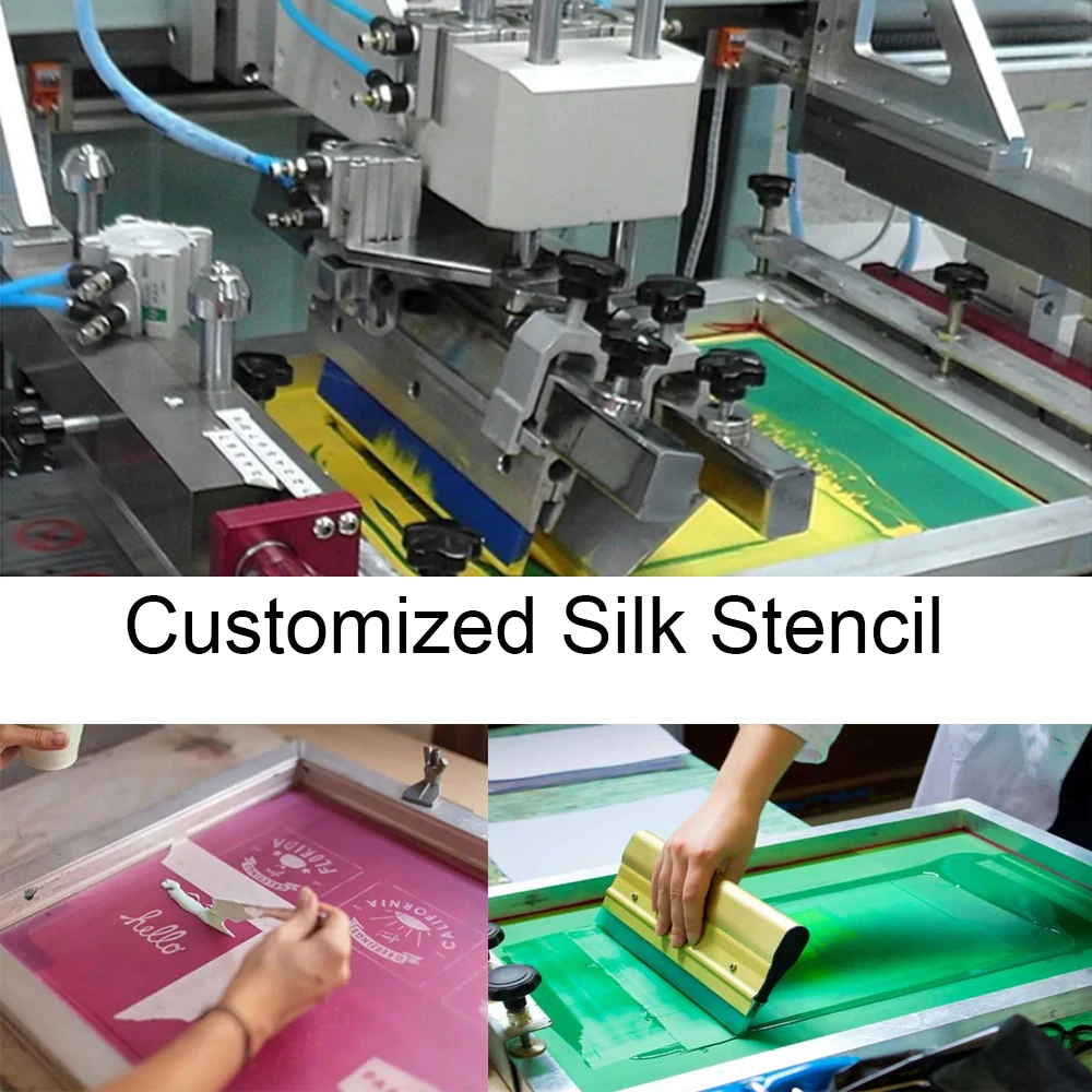DIY Stencils Custom Screen Printing Frame Custom-made Silk Screen Printing Stencil Wooden Frame Screen with Your Own LOGO Design