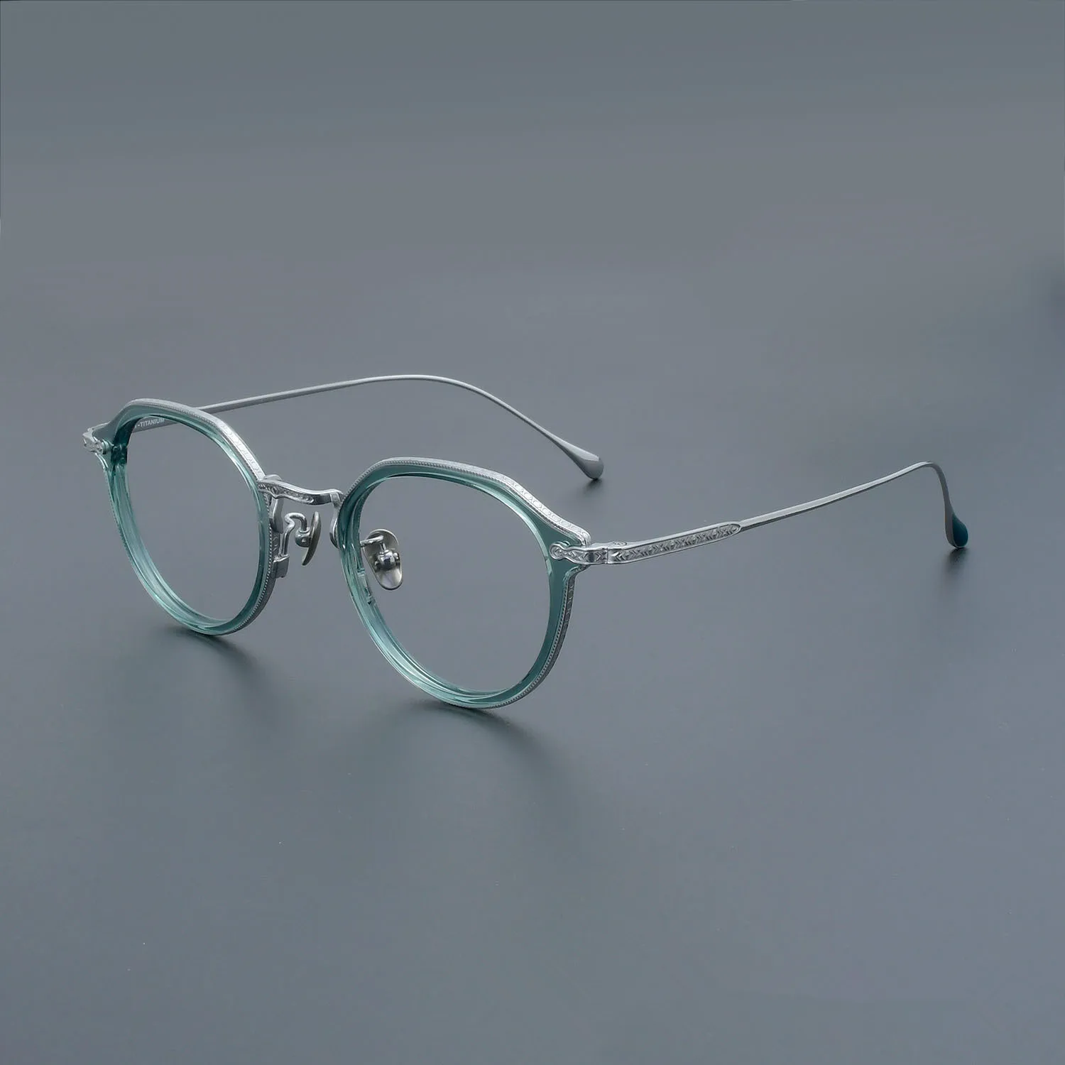 الموضة اليابانية اليدوية نظارات بمادة الخلات الإطار LO-09 الرجال النساء مشهد مستدير الرجعية نظارات عالية الجودة الأخضر الوردي النظارات
