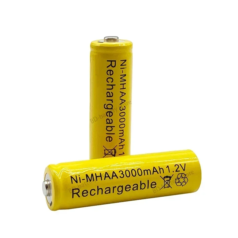 100% original AA1.2V 3000mAh NI MH 1.2V rechargeable battery high-capacity for toy camera microphones LED toys