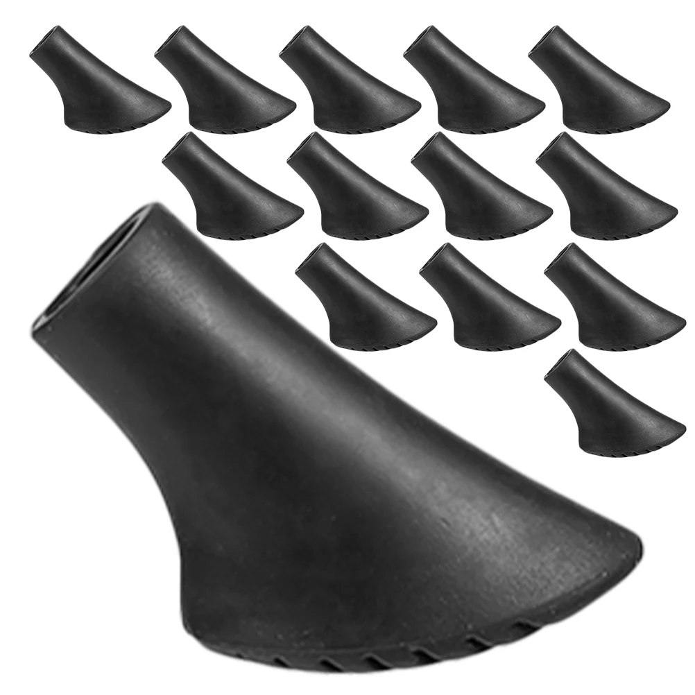 

30 Pcs Trekking Pole Tips Walking Stick Fold PVC Anti Slip Durable Covers For Hiking Mountaineering Camping Outdoor Activities