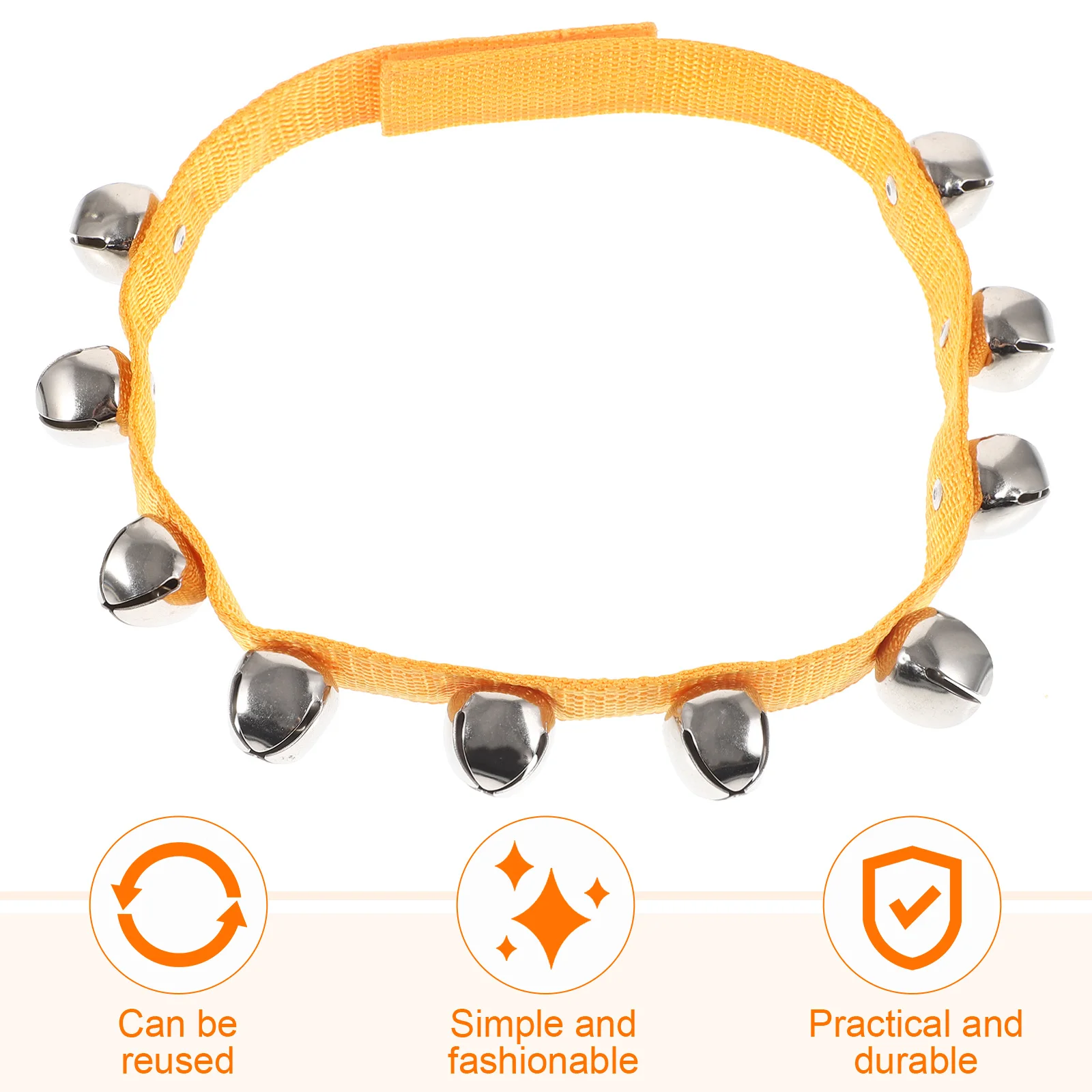 10 stücke Kinder Taille Glocken Einstellbare Musical Instrument Für Kinder Dance Performance Langlebig Handgelenk Knöchel Glocke Party Favor