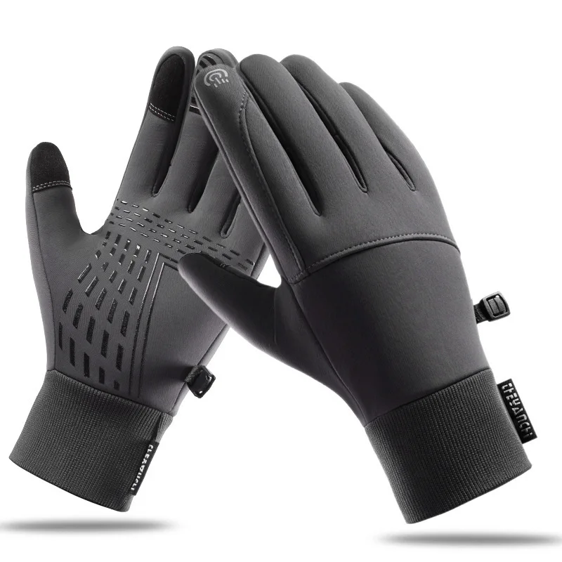 

Gym Fitness Sports Running Warm Touch Screen Nonslip Gloves Motorcycle Gloves Men Black Autumn Winter Outdoor Cycling Gloves