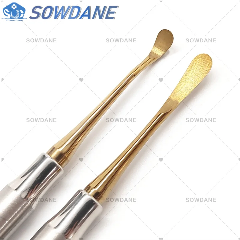 Separador de elevador periostático de implante Dental de doble extremo, herramienta divisora de Peristeel para reflejar y retractar titanio, 1 unidad
