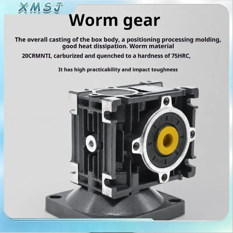 450W DC Worm Gear Motor 12V 24V High Power Variable Speed Reduction Gearbox Electric Motor for Industrial Automation