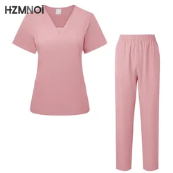 Uniforme médico de Hospital para mujer, conjunto de marca con patrón médico, uniformes médicos de diseñador, clínica Dental, Spa de belleza