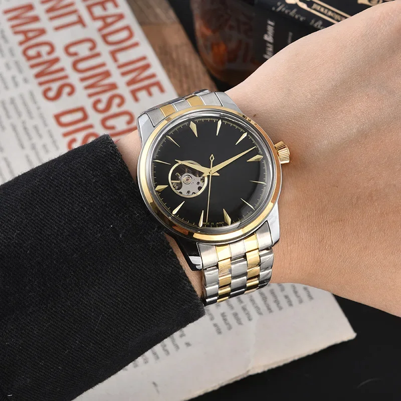 15 Color 40.5MM Men's Watch NH Luxury Business Automatic Watch NH35 Sport Stainless Steel Waterproof Automatic Mechanical Watch