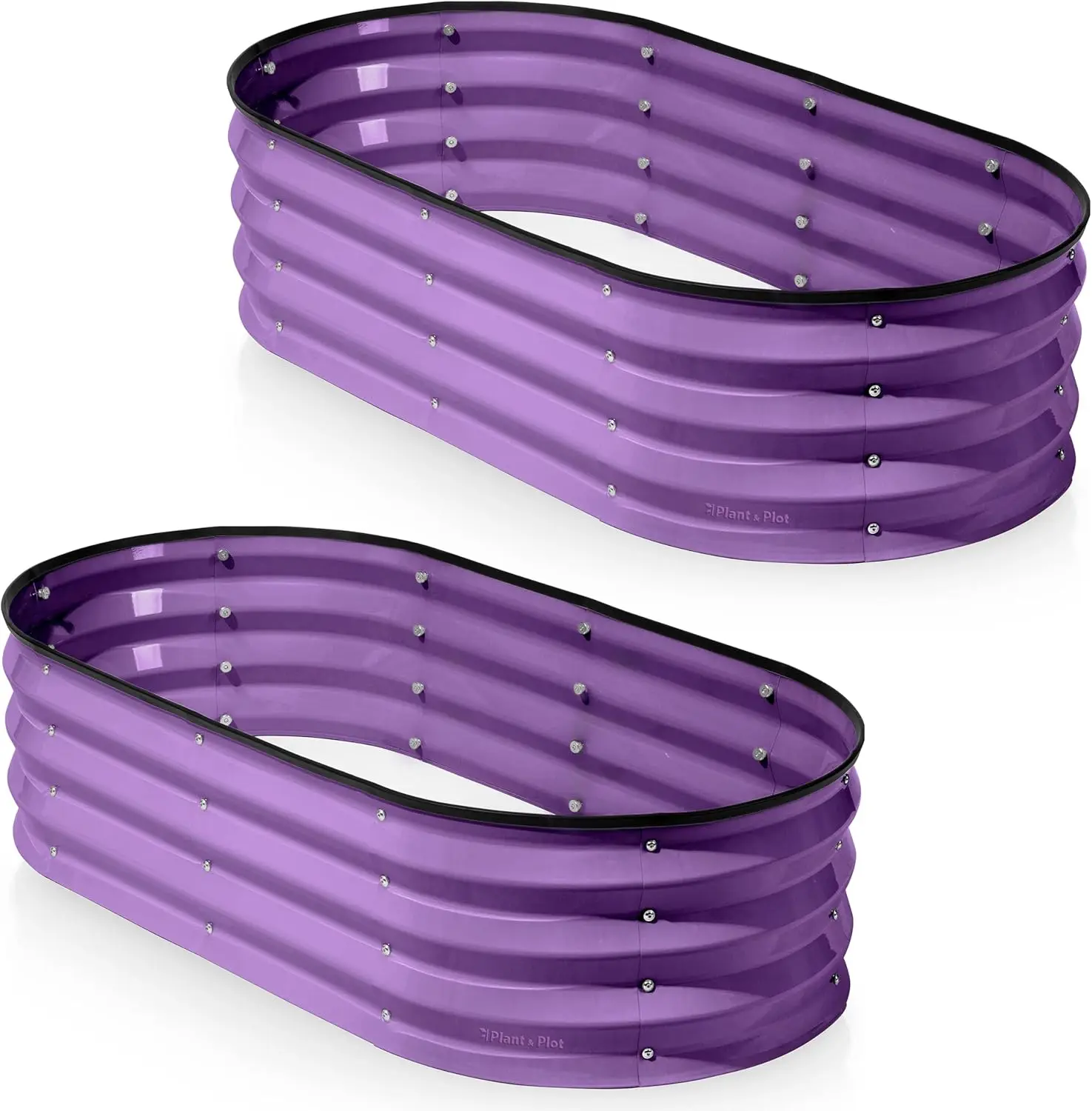 

Оцинкованные приподнятые садовые кровати для улицы // 4×2×1 футов (2 шт.) Поднятые кровати для садоводства, овощей, цветов (фиолетовый) // La