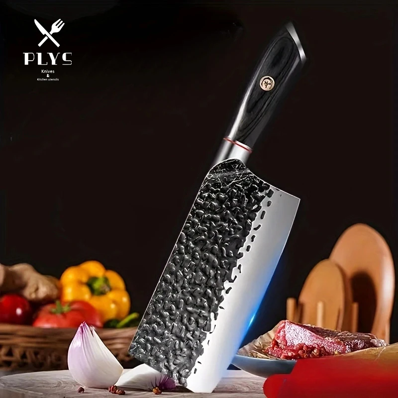 

PLYS Chopping Knife Stainless Steel Forged Meat Cleaver Kitchen Sharp Potato Slicing Forged Knife Chef Knife for Restaurants