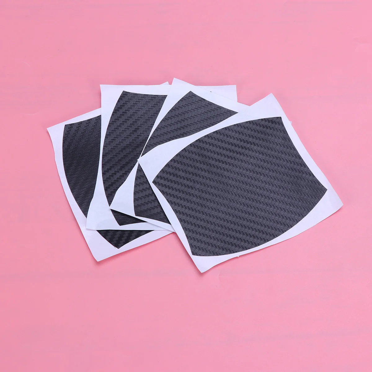 4Pcs Car Door Handle Protector Films Carbon Fiber Anti-Scratch Stickers Black Car Handle Sticker Door Scratch Protector