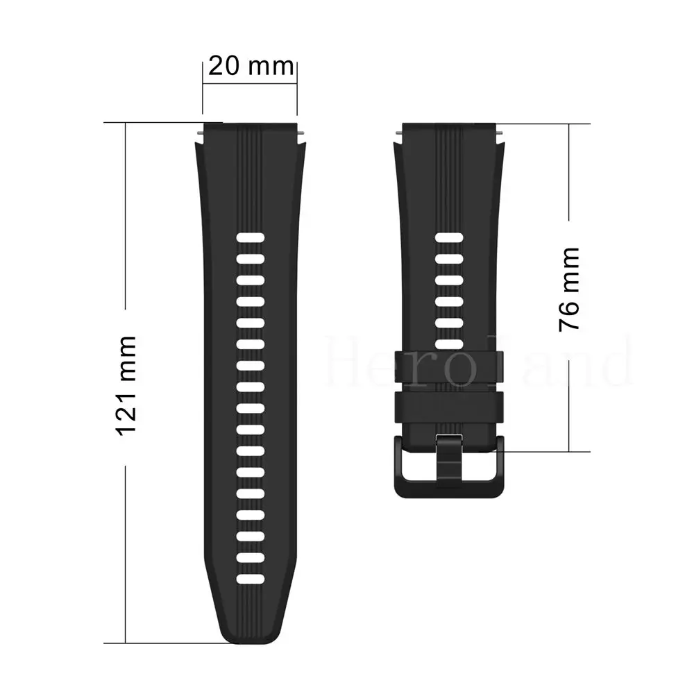 Bracelet 22MM WatchStrap For Honor Watch GS3 Honor GS Pro Watchband For Huawei Honor Magic Watch 2 46mm Strap WristBand Silicone