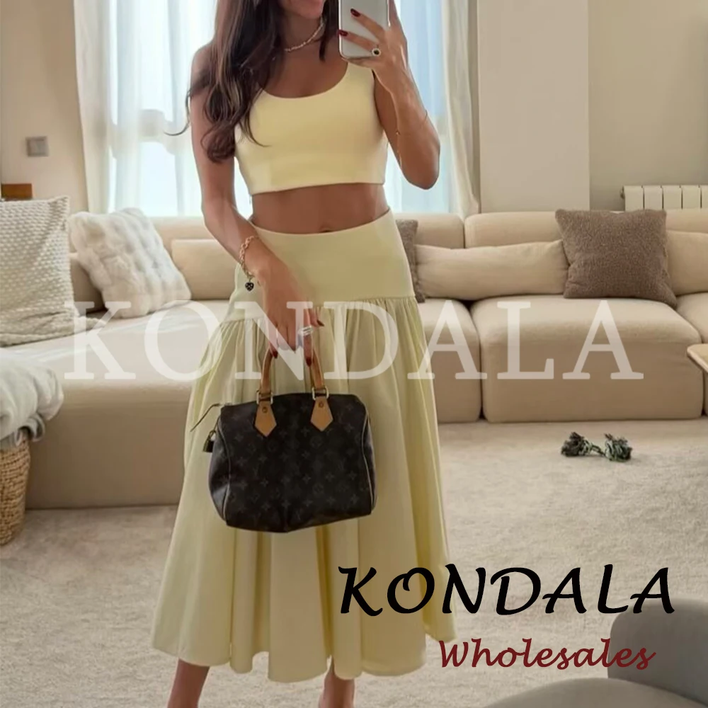 Fly Line - KONDALA Chic Vintage Yellow Women Modern
