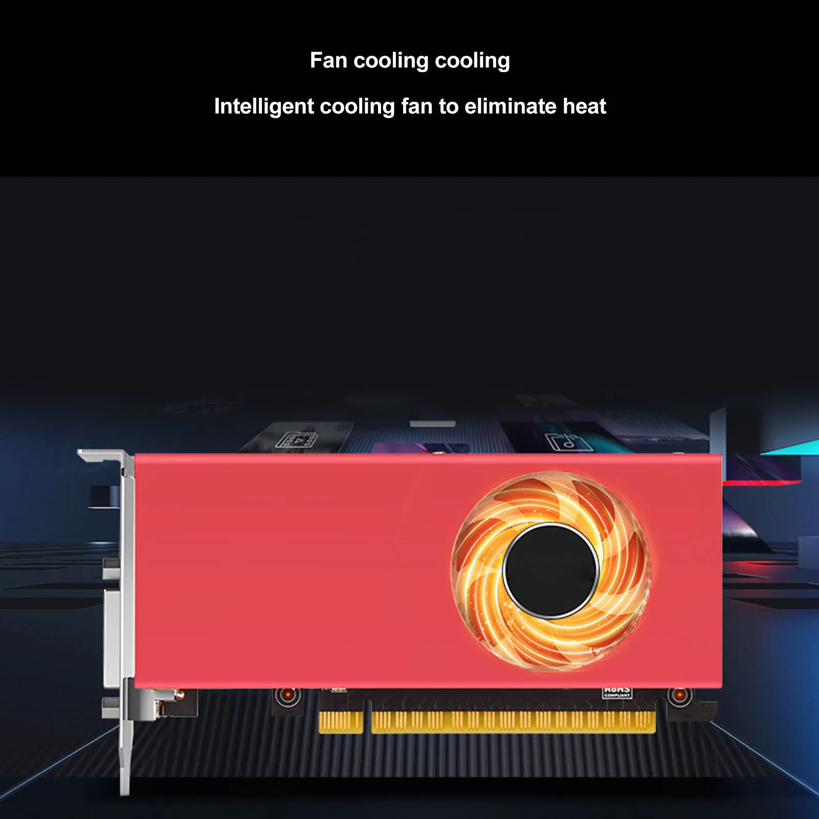 Graphics Card GTX750TI 4GB Graphics Card GDDR5 128bit HD Multimedia Interface Gaming Graphics Card for Home Business Desktop PC