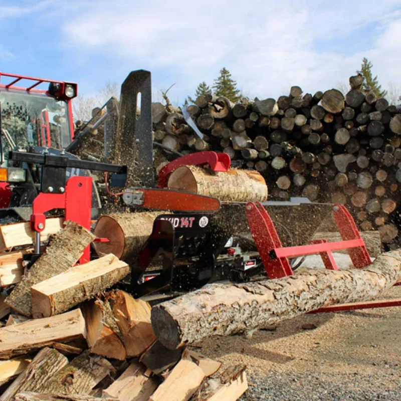 Firewood Processor 30T Honda GX690 Engine Log Splitter 25HP 4-Way Knife 1236kg Weight CE Certified Professional Machine