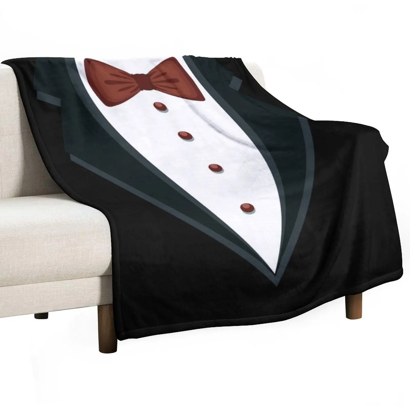 

BLACK TRENZ BOW TIE FUNNY TUXEDO T-SHIRT Throw Blanket Multi-Purpose Moving Soft Plush Plaid heavy to sleep Blankets