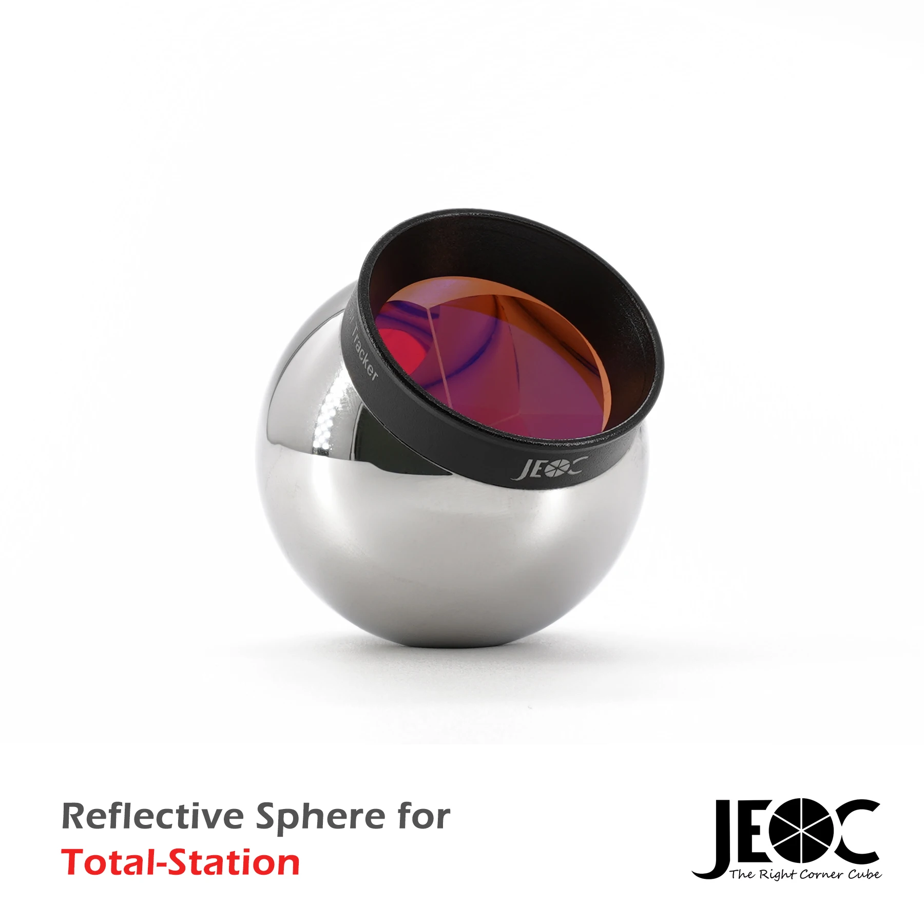 JEOC 1.5inch Reflective Sphere for Total-station, 38.1mm Ball Prism with Magnetic Base,Copper Coated, Break Resist