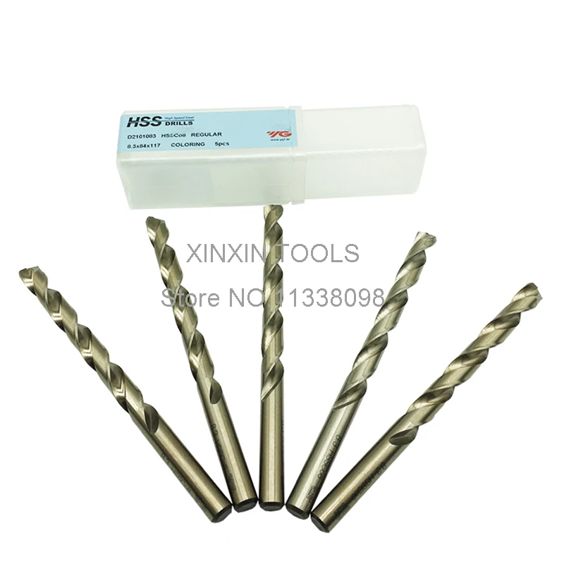 

Made in Korea YG-1 D2101 7.1-10mm 5pcs/set HSS-C08% M42 Twist drill Processing: stainless steel. Alloy steel. Aluminum etc.