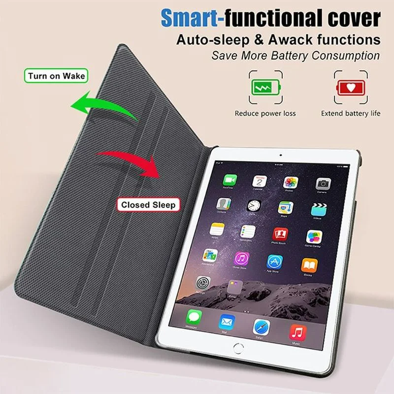 For iPad 9.7 inch 2017 2018 5th 6th Gen A1822 A1823 A1893 A1954 Smart Case for ipad Air 1/ 2/ 3 Case For iPad Mini 4 5 Capa