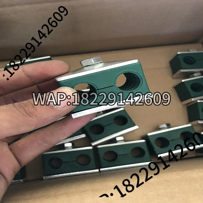 5PCS Pipe Bolted Plastic Clips Tube Fastener Kit Double 2 Hole Various Diameter Sizes 6-35mm for Clamping And Fixing