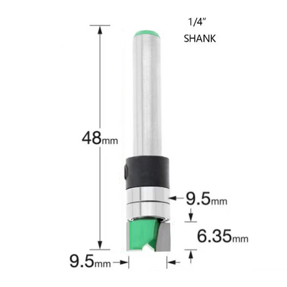 1 قطعة مزدوجة تحمل التشذيب قاطعة المطحنة شفرة فولاذية الملف الشخصي أسفل قاطعة المطحنة لأعمال النجارة الحز الدقيق #6