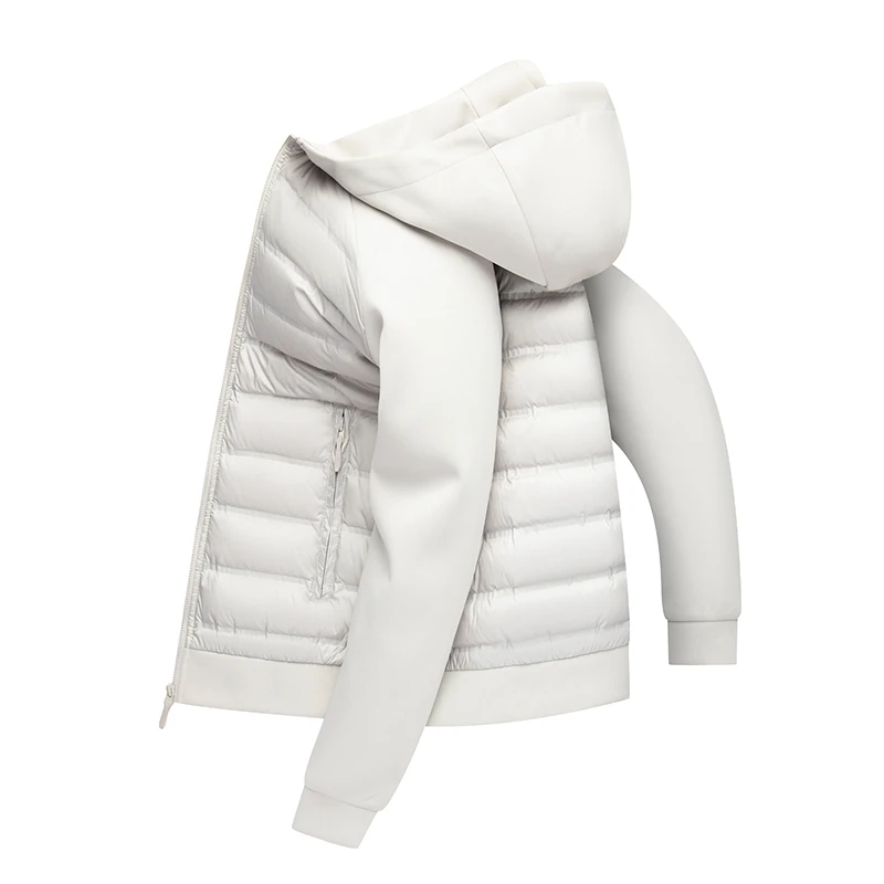 سترة خفيفة الوزن عالية الجودة مع قبعة، سترة كاجوال ودافئة مرقعة للشباب ومتوسطي العمر