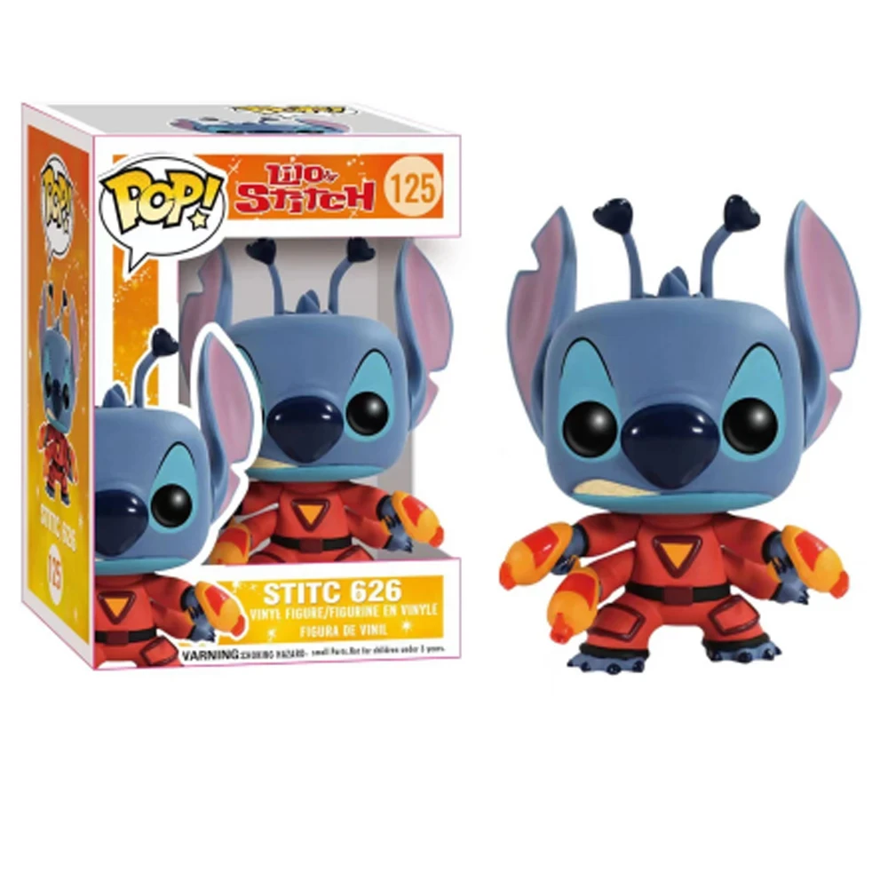 Gorąca Wyprzedaż Elf Star Baby Stitch Stitch Mała Złota Ręcznie Robiona Lalka z Winylu PVC Zabawka Prezent dla Dzieci