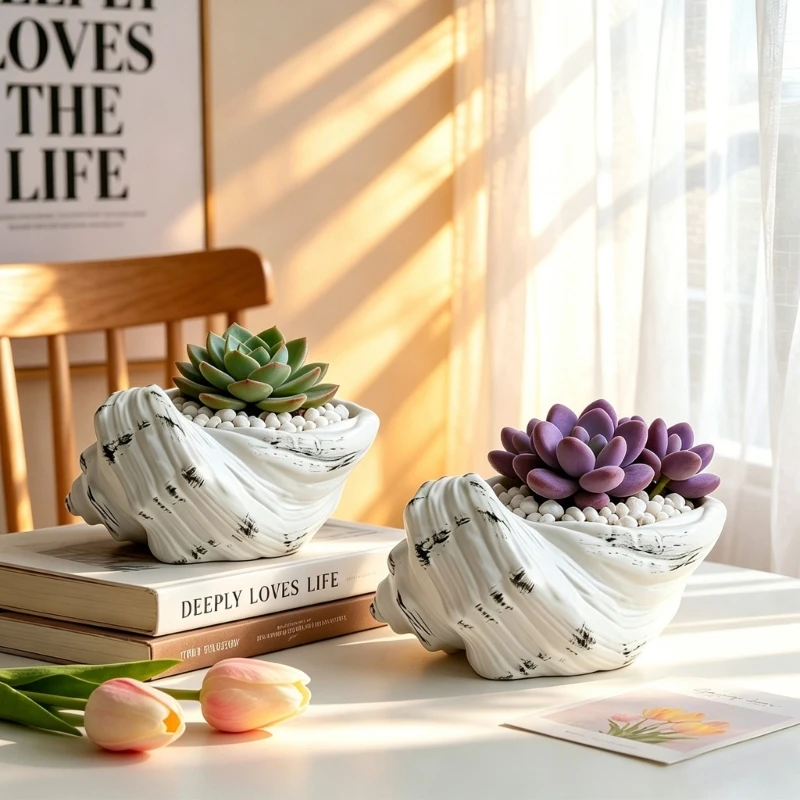  Decorative Resin Succulents Planter With Artistic Nordics For Office Decoration