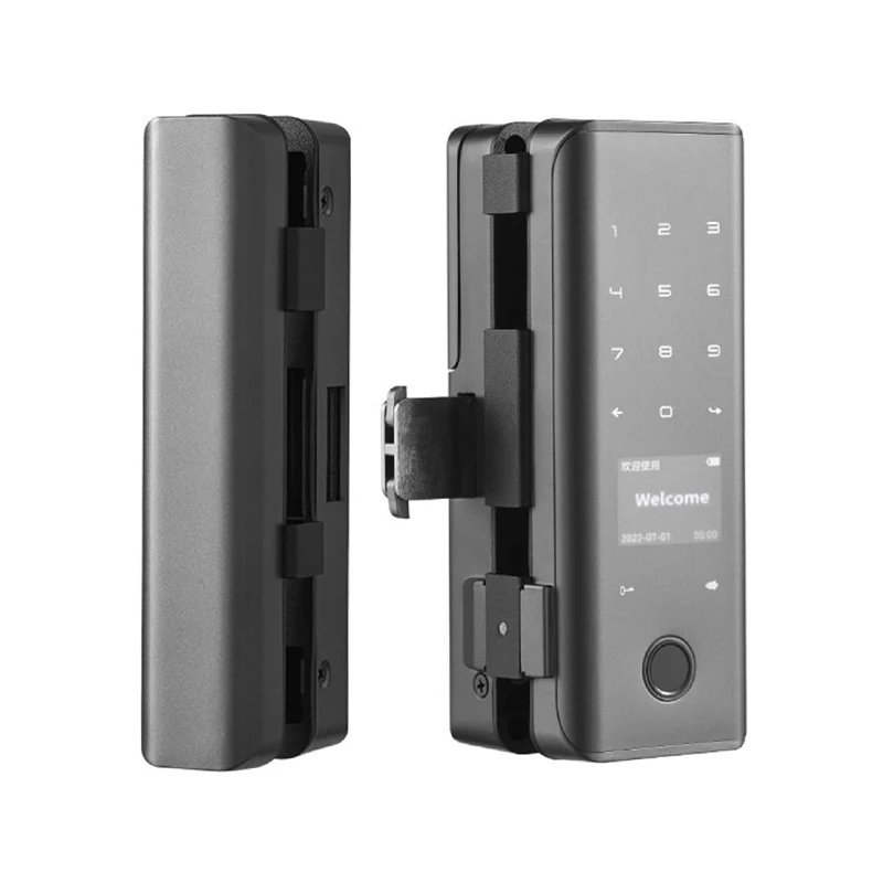 Bluetooth Door Locks Biometric Wifi Door Lock Punch-Free Glass Door Fingerprint Lock