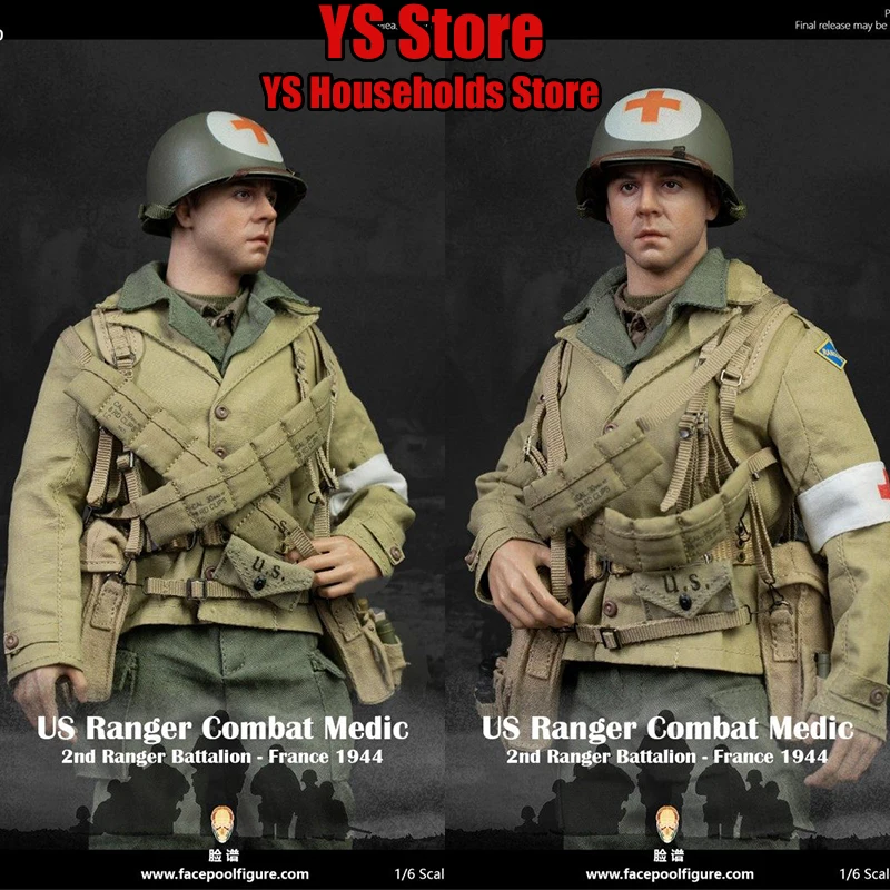 

Facepoolfigure FP010 1/6, США-рейнджер времен Второй мировой войны, боевая медицина, ткань, солдат, 2-й батальон рейнджера, Франция, 1944 год, история, 12 дюймов, солдат