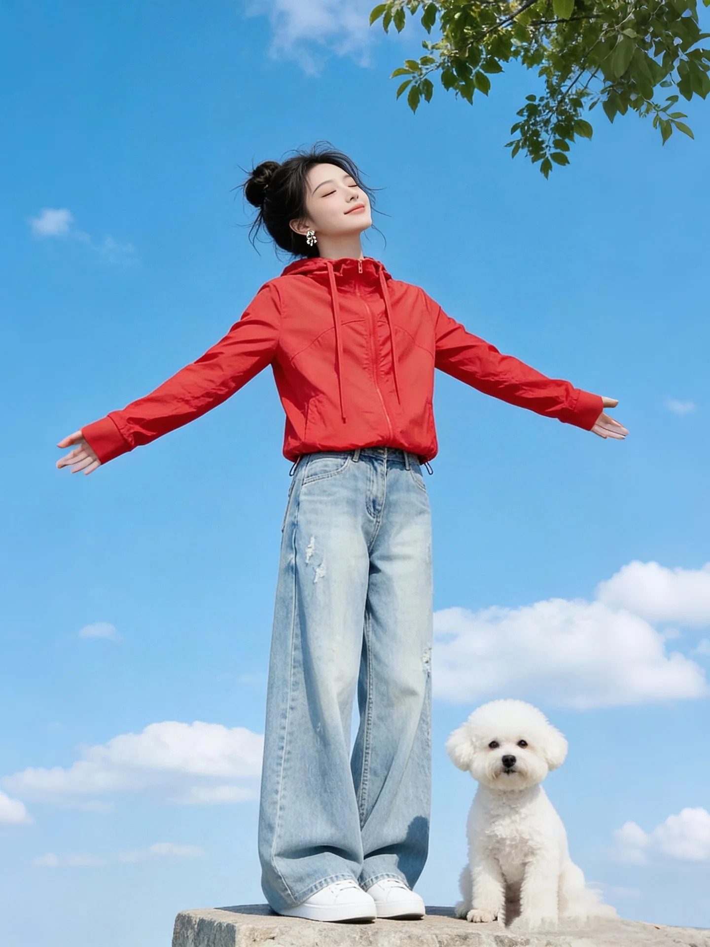 

Lightweight Breathable Outdoor Short Jacket Women's Spring Summer Durable Water-Resistant Hooded Coat Stylish Commute Style