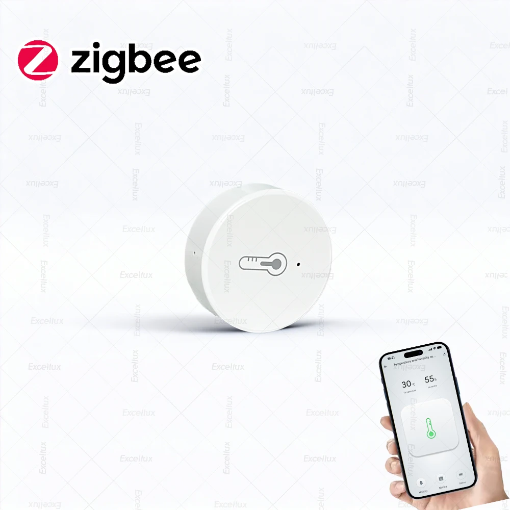 Tuya Zigbee 3.0 Temperatur-Feuchtigkeitssensor, Echtzeitüberwachung, Thermometer, Hygrometer, funktioniert mit Smart Life Home Assistant Z2M